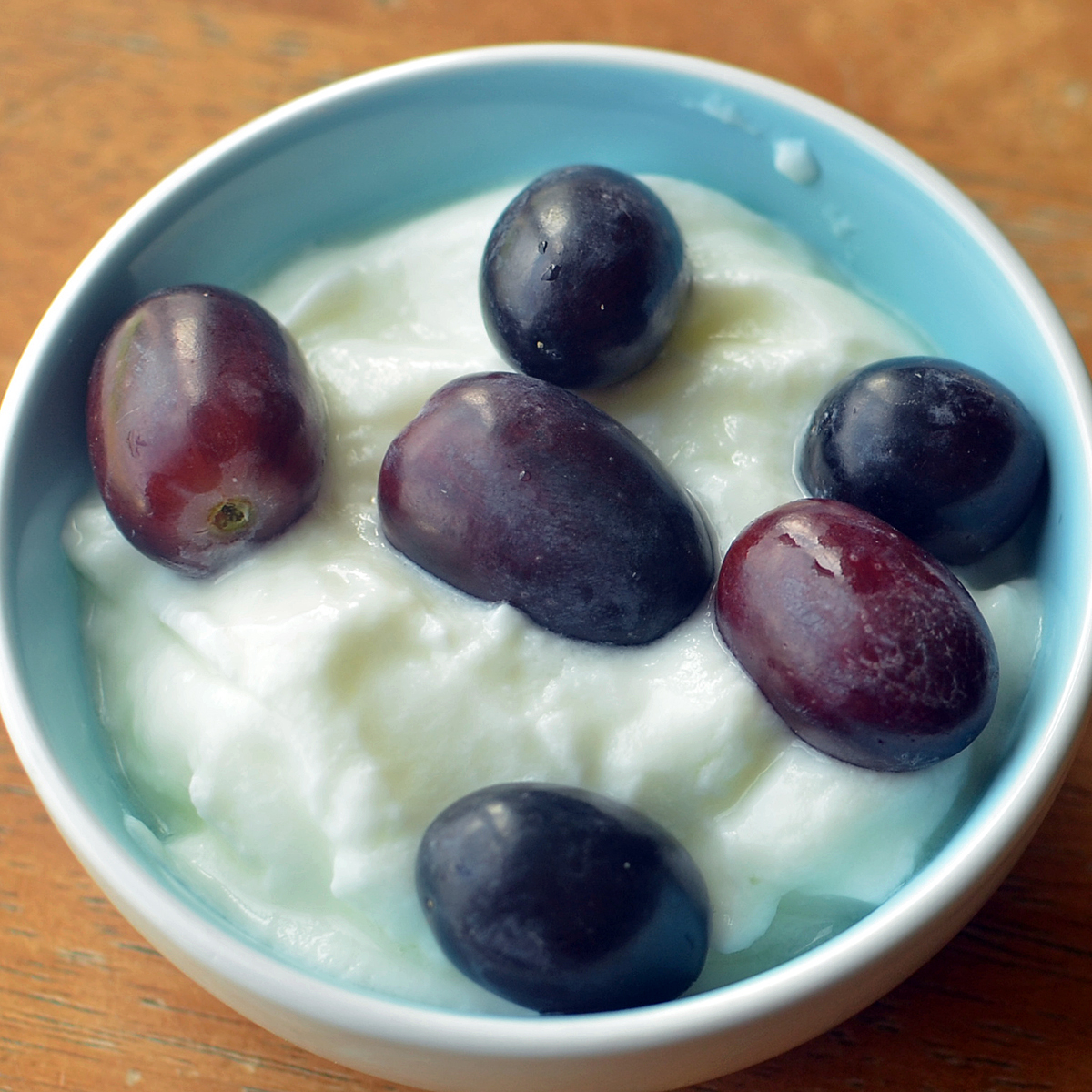 Yogurt and Grapes Healthy Ideas for Kids